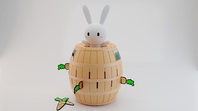 Stab Pirate - Rainbow Bunny version Free 3D print model