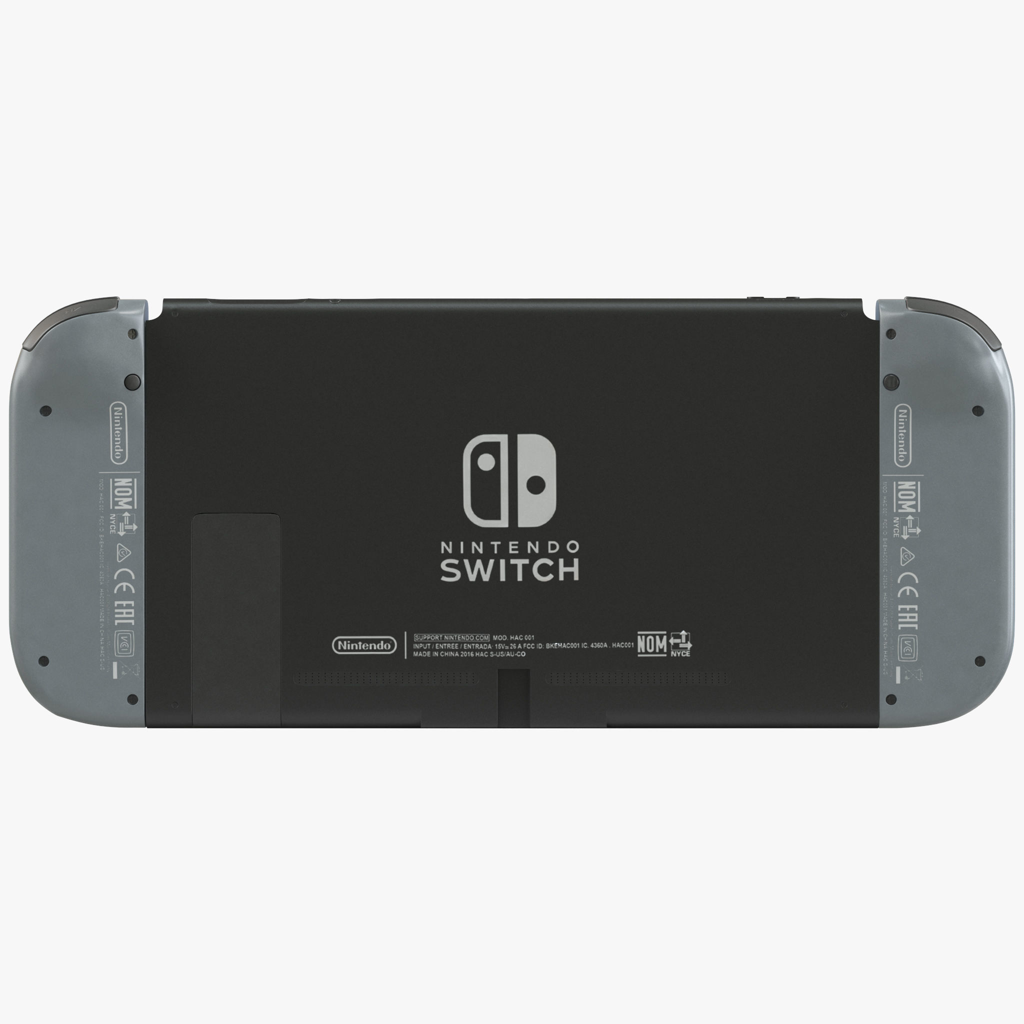 Nintendo Switch with Gray Joy-Con 3D model_10