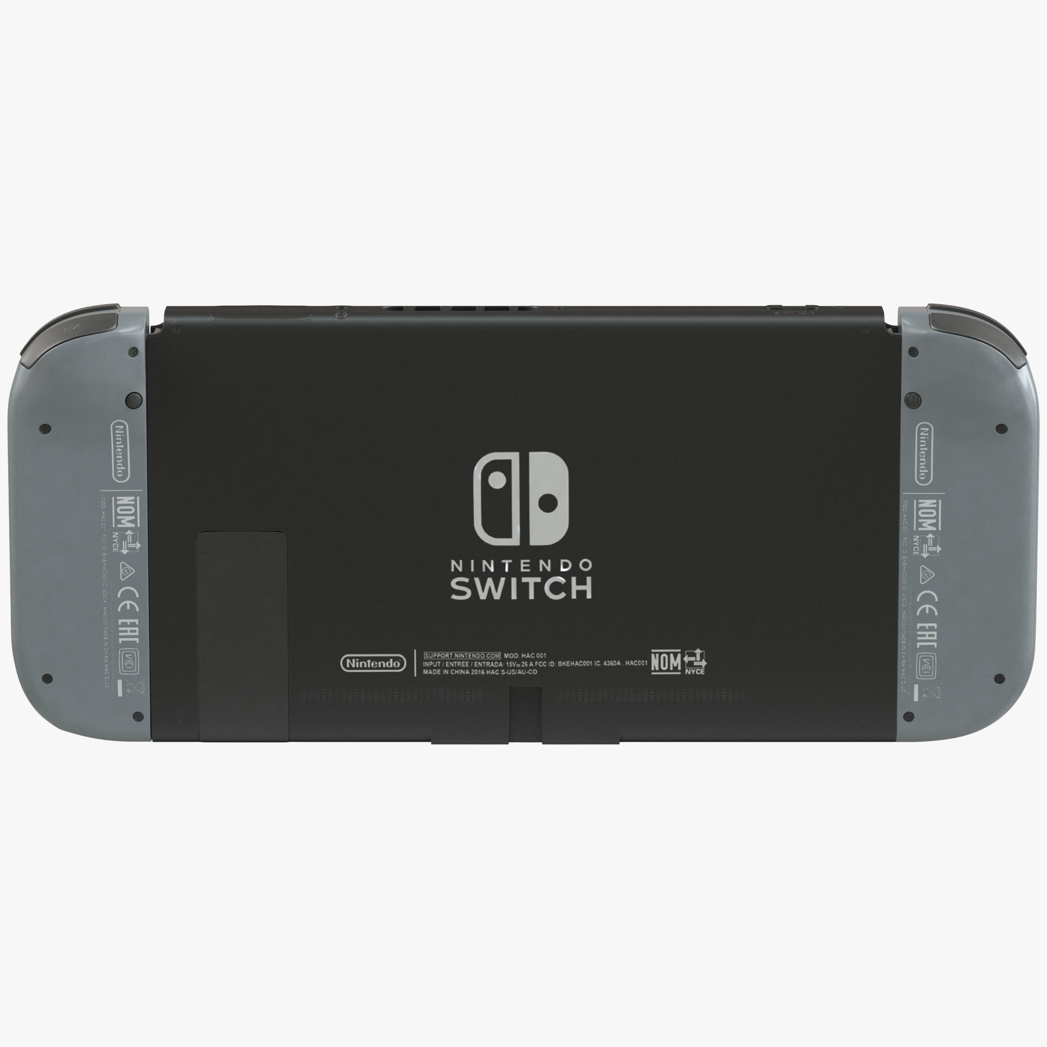Nintendo Switch with Gray Joy-Con 3D model_5