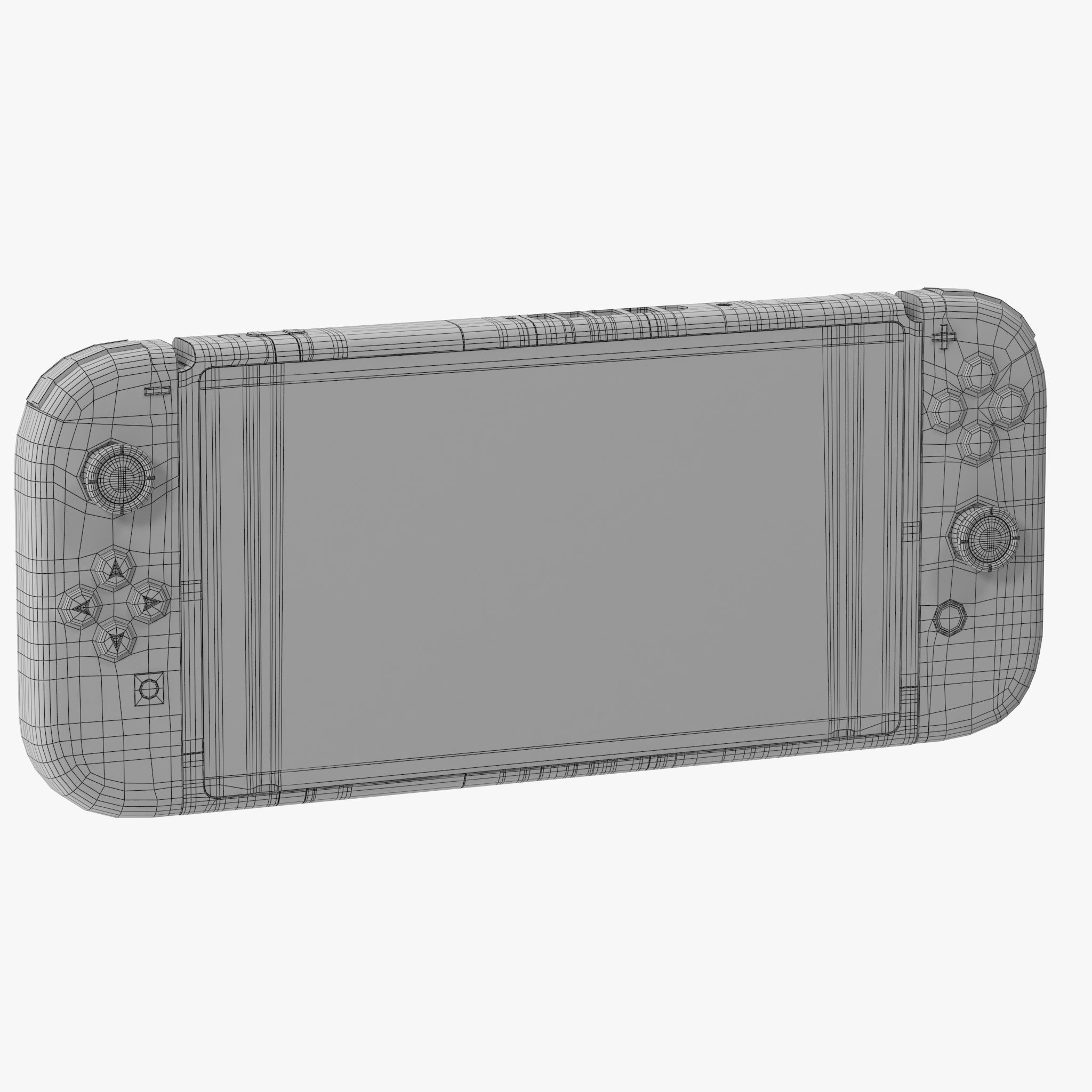 Nintendo Switch with Gray Joy-Con 3D model_36