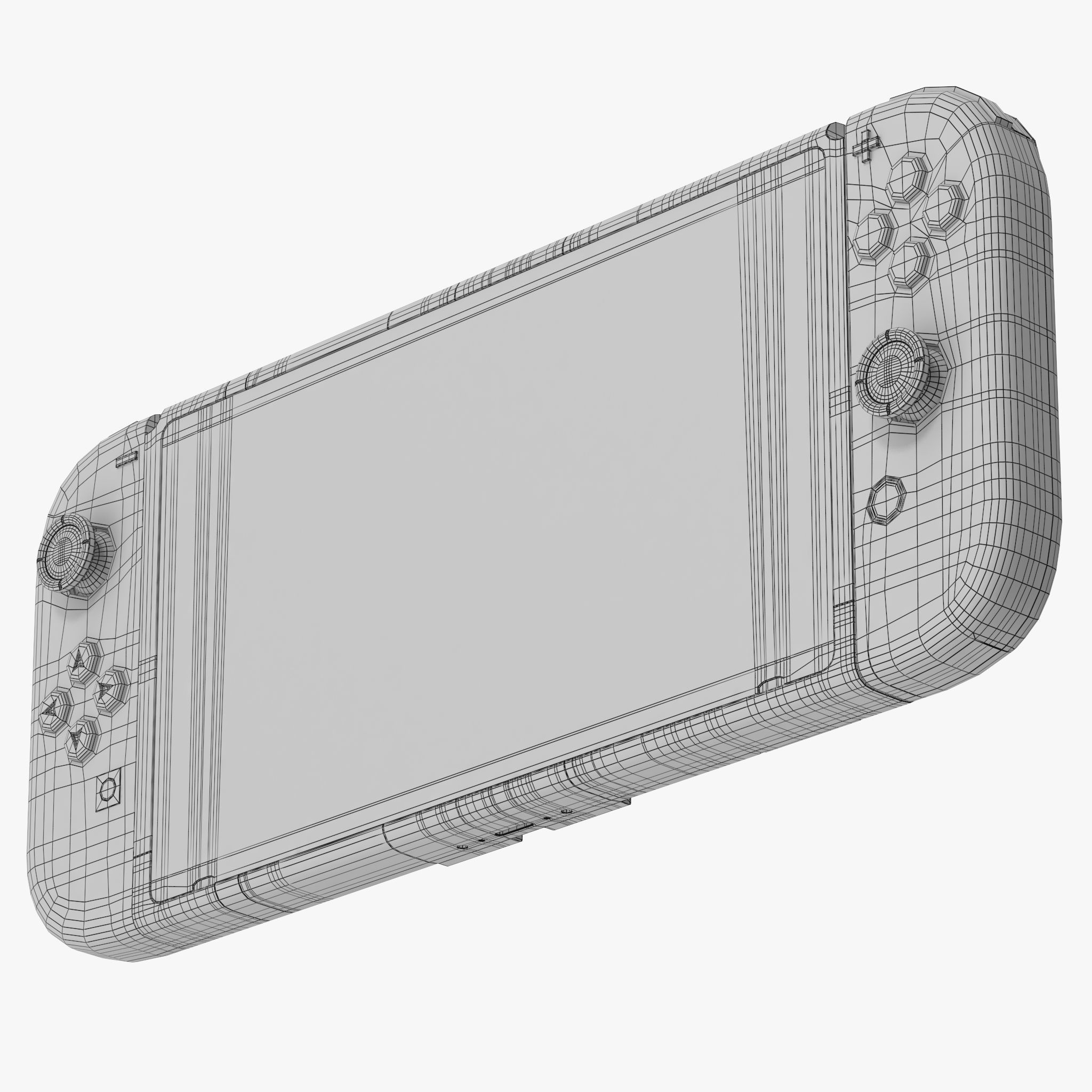 Nintendo Switch with Gray Joy-Con 3D model_38