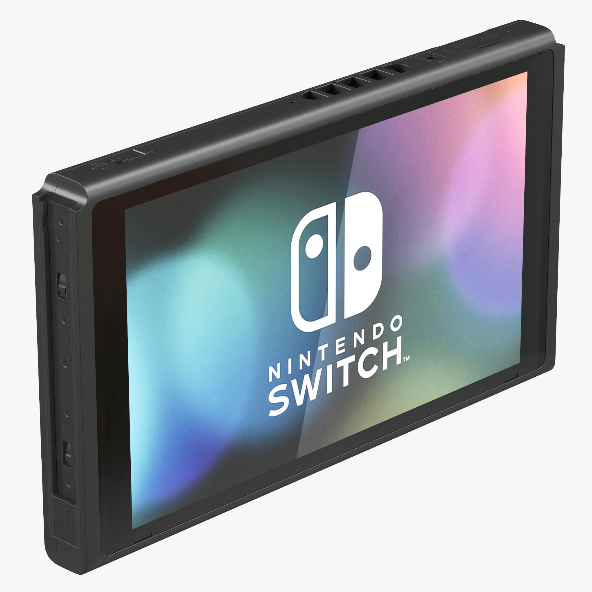 Nintendo Switch with Gray Joy-Con 3D model_30