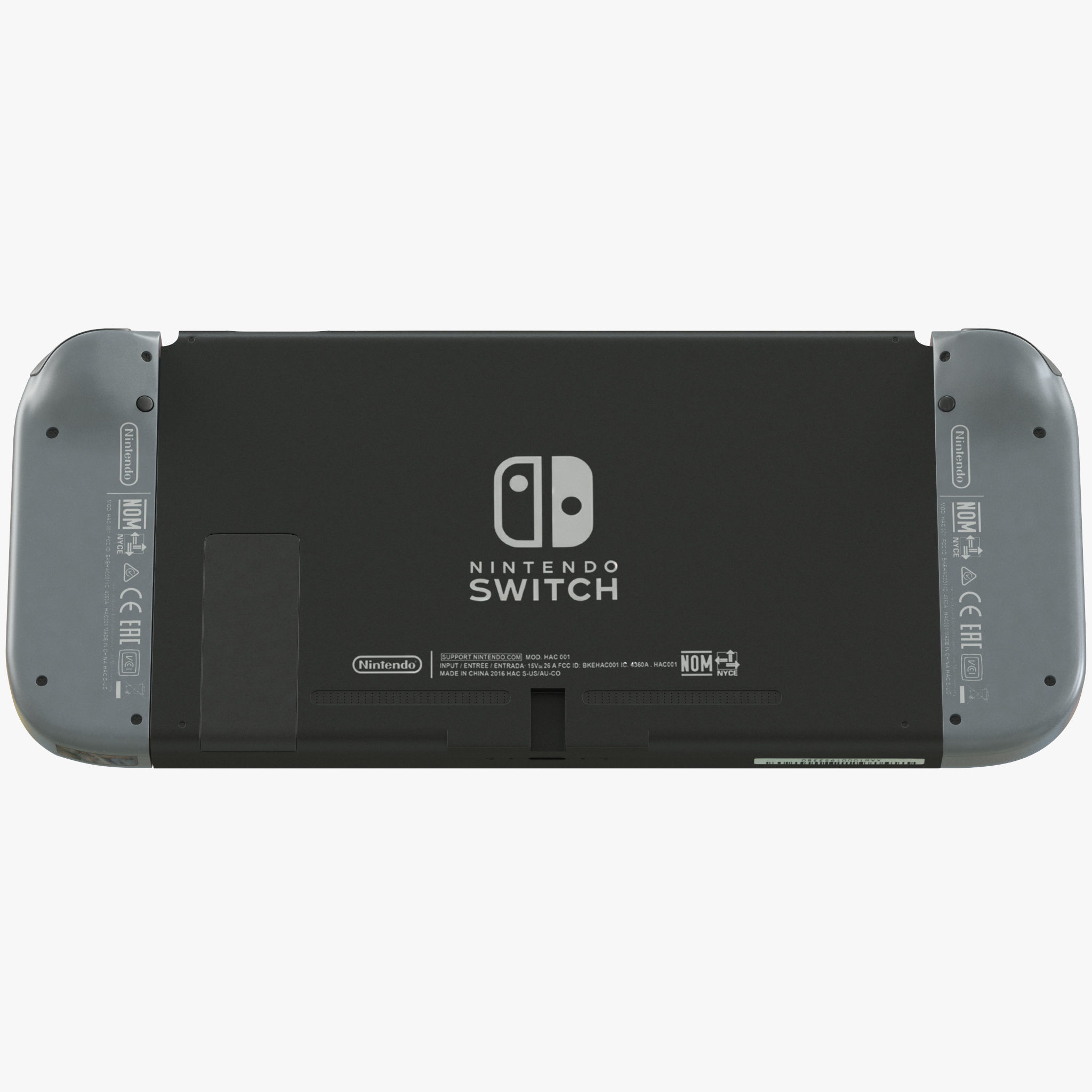 Nintendo Switch with Gray Joy-Con 3D model_6