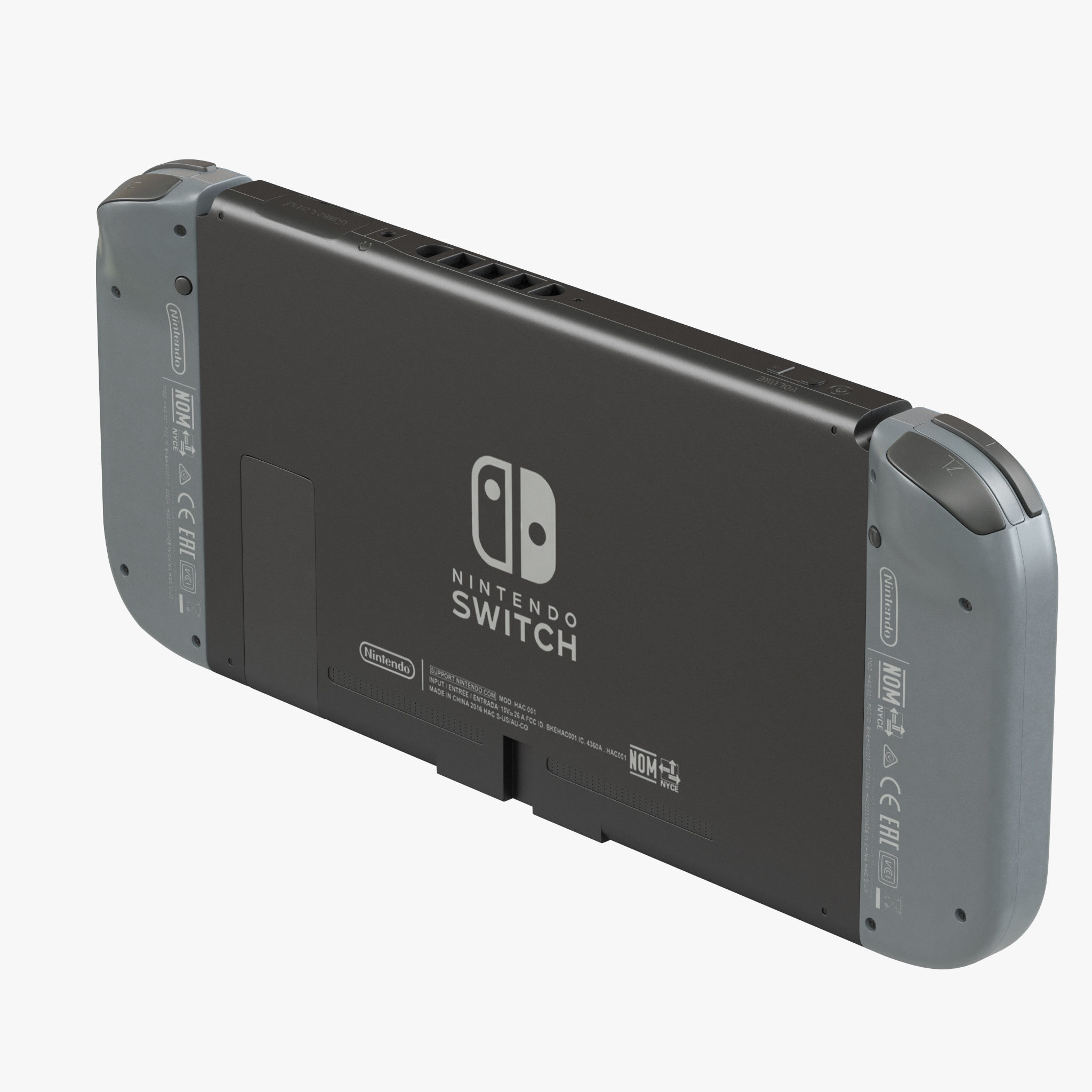 Nintendo Switch with Gray Joy-Con 3D model_18