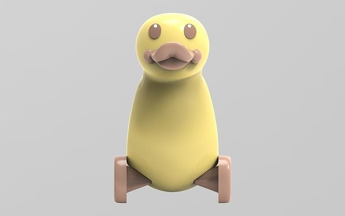 Duck and eggs 3D model