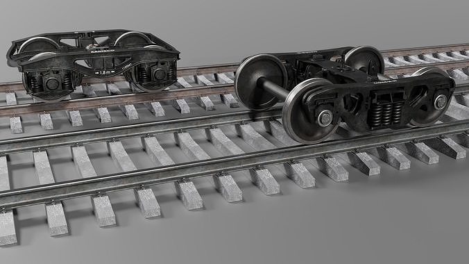 Railway bogies 3D Model Collection