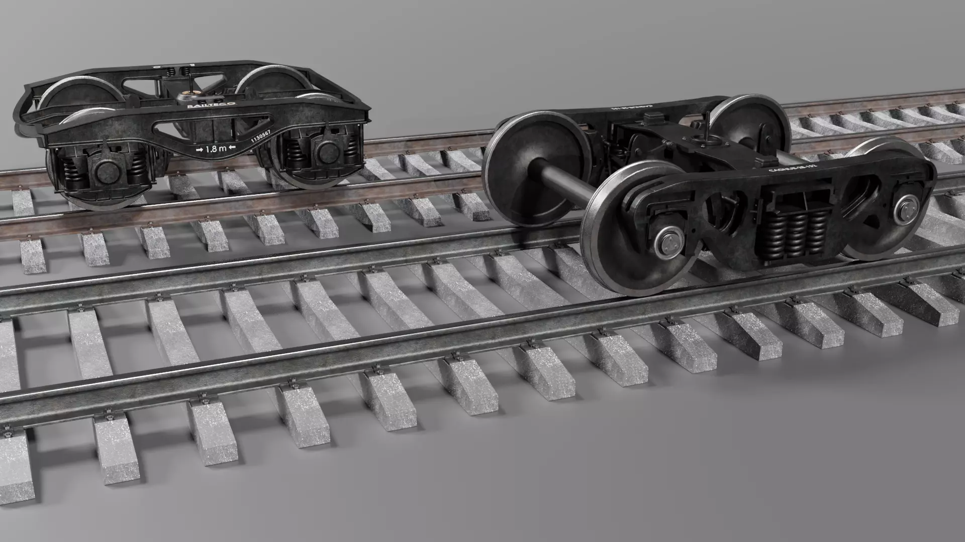 Railway bogies 3D Model Collection_0