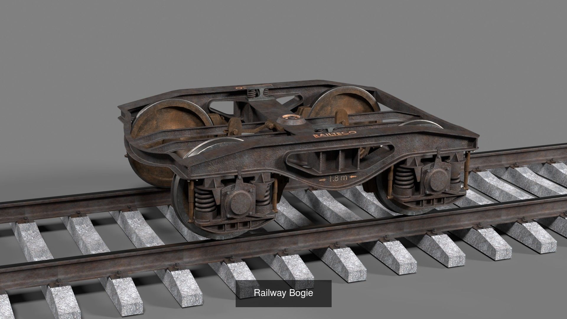Railway bogies 3D Model Collection_3