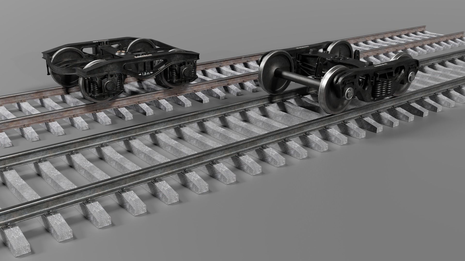 Railway bogies 3D Model Collection_2