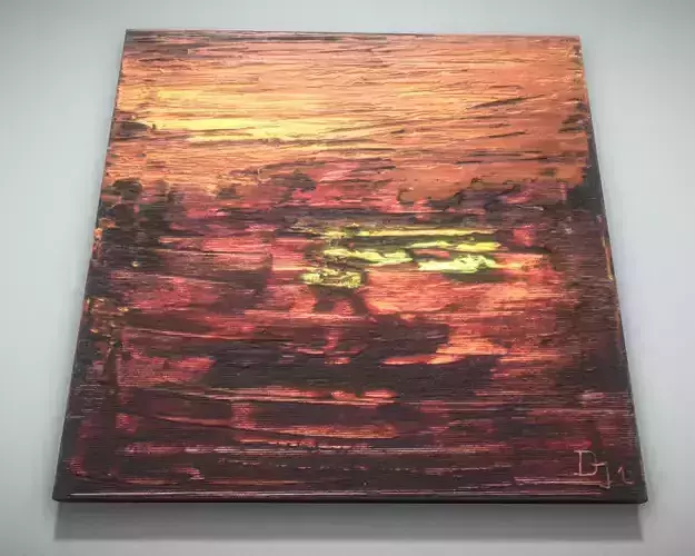 Goldschimmer - Oil Painting Low-poly 3D model