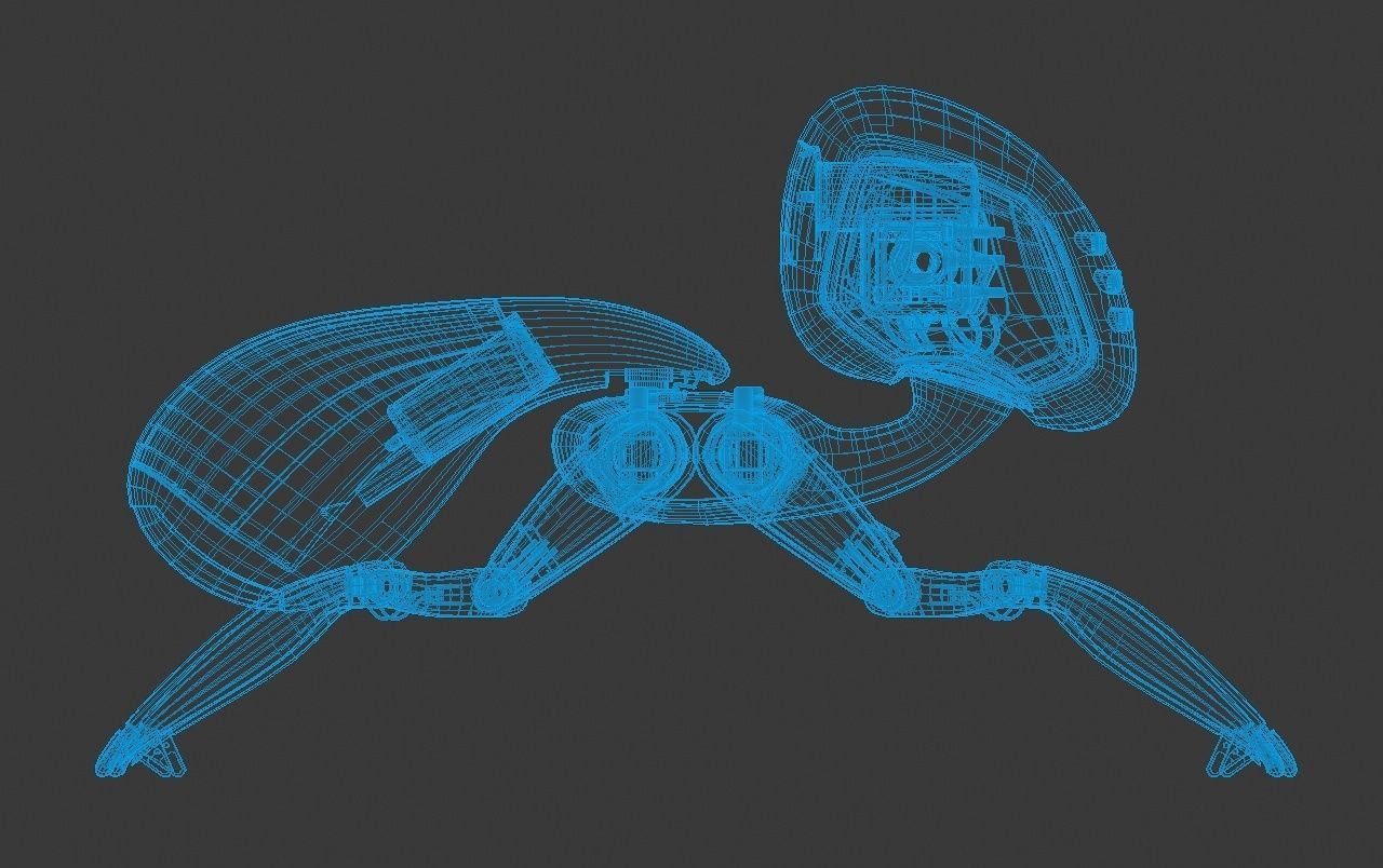 Ant-Droid Robot Low-poly 3D model_12