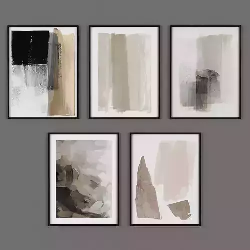 Abstract art 3 Low-poly 3D model
