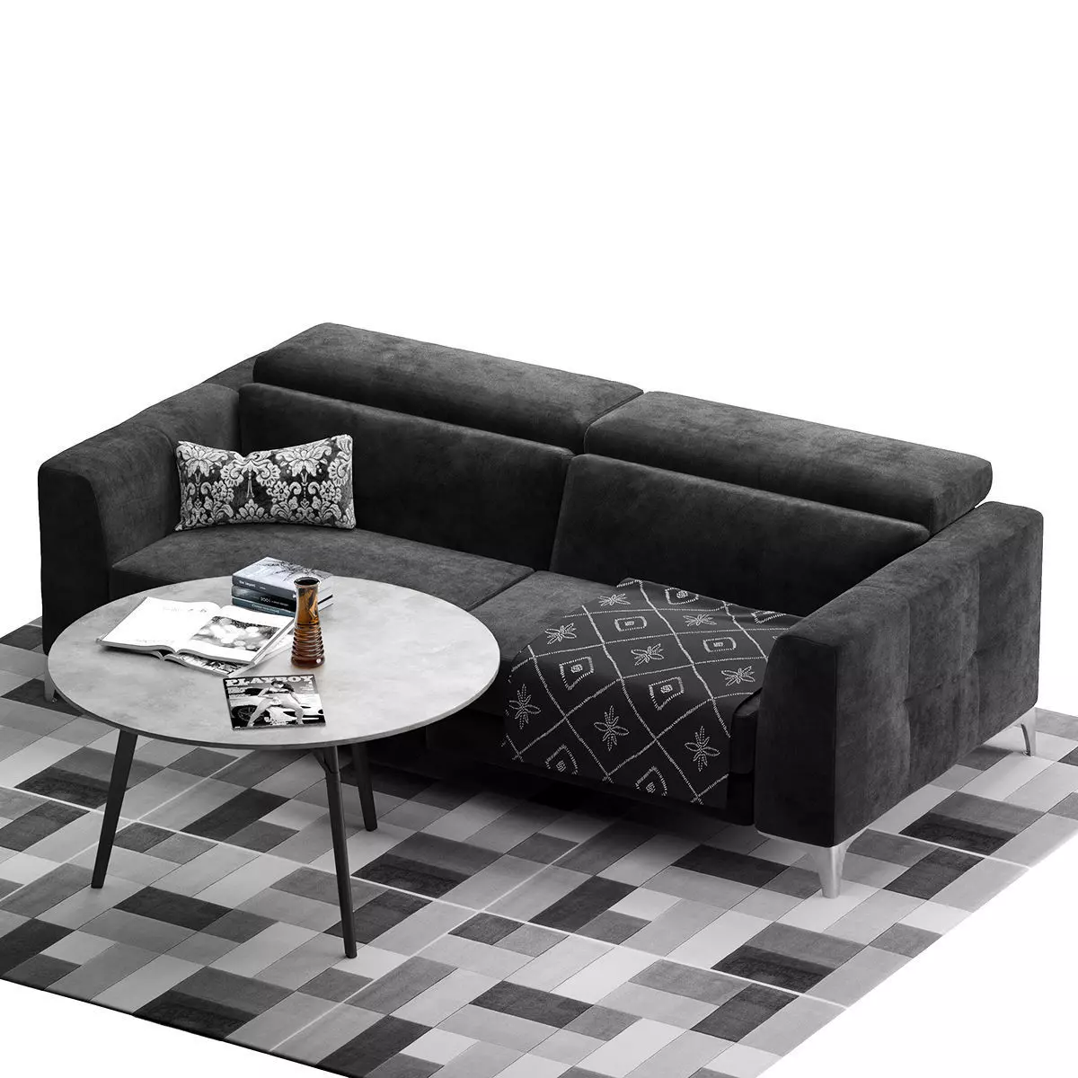 Natuzzi Algo sofa  3D model_0