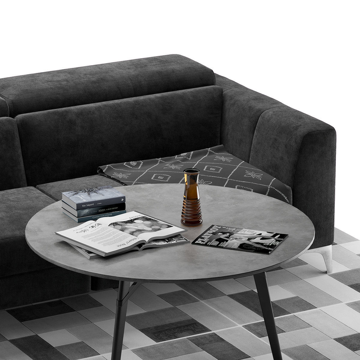 Natuzzi Algo sofa  3D model_7