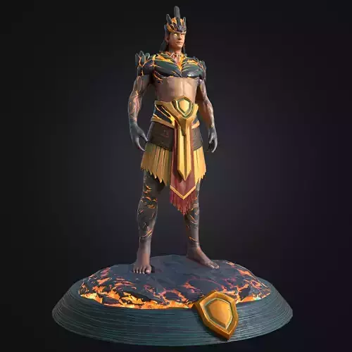 SonTinh - God of The Mountains Low-poly 3D model