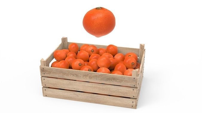 Tangerine Box 3D model