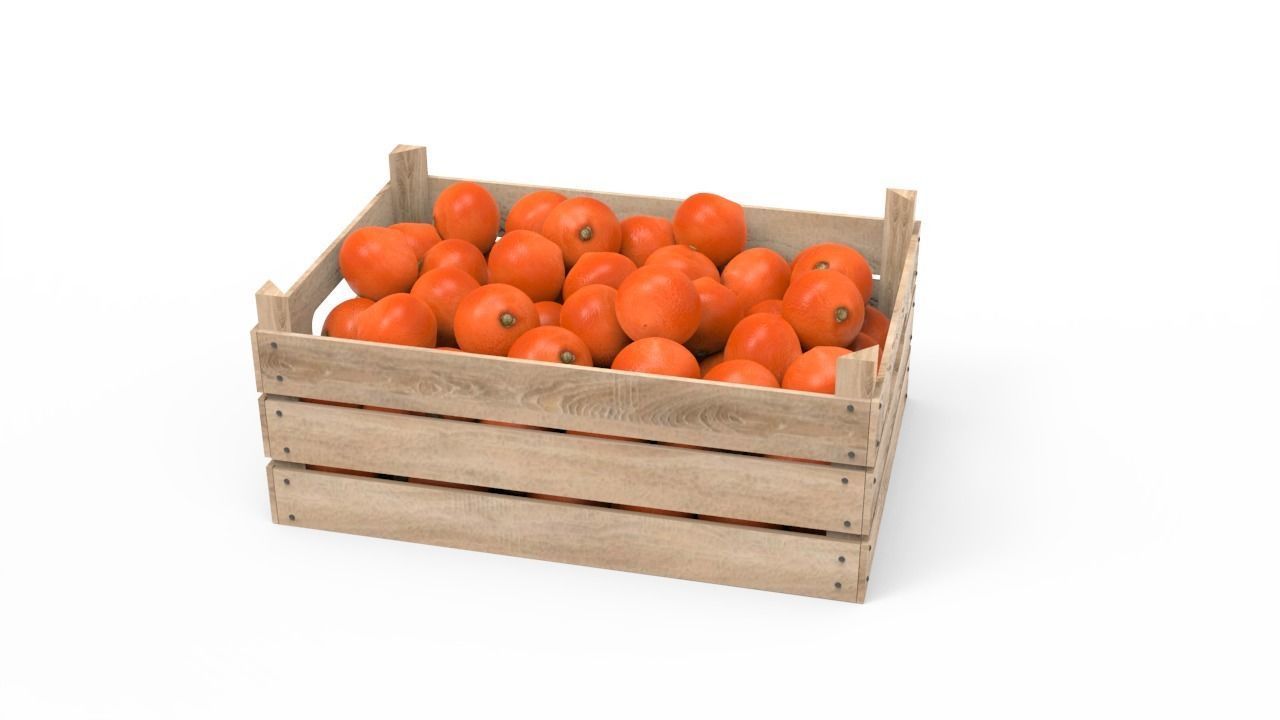 Tangerine Box 3D model_2