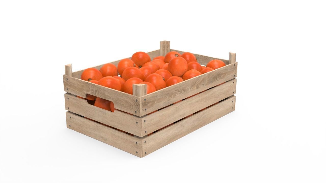 Tangerine Box 3D model_3