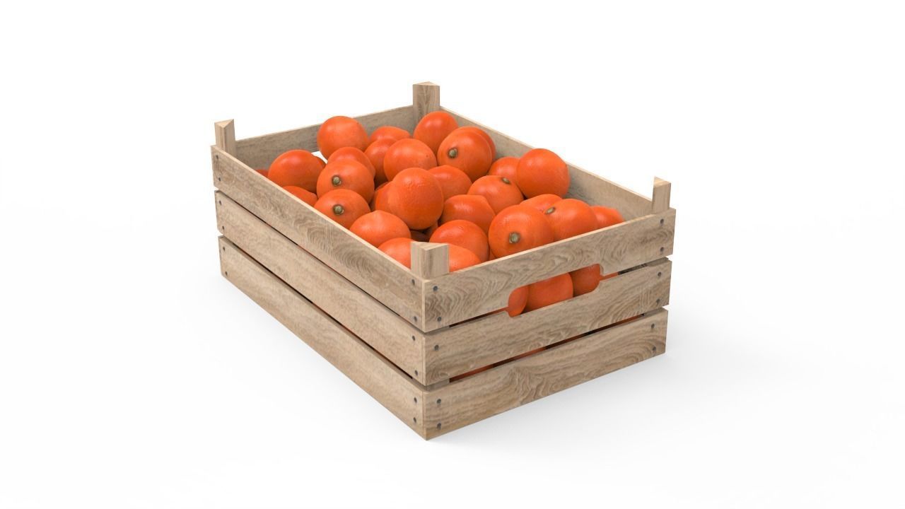 Tangerine Box 3D model_4