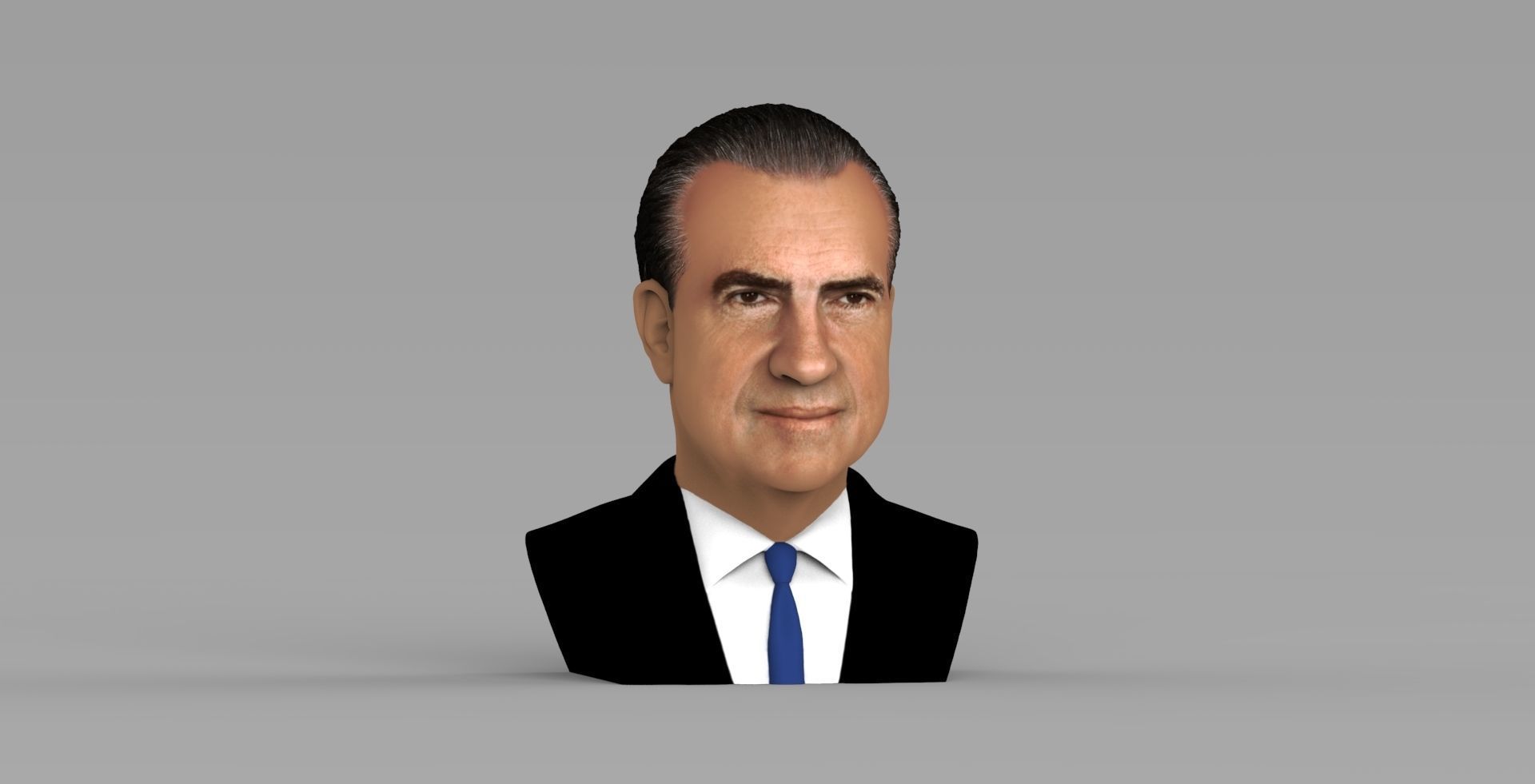 Richard Nixon bust ready for full color 3D printing 3D print model_9