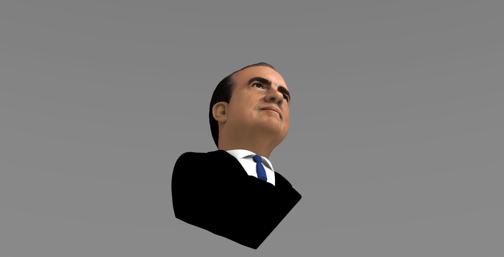 Richard Nixon bust ready for full color 3D printing 3D print model_14
