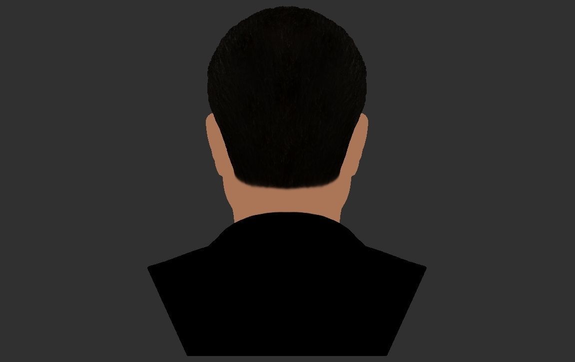 Richard Nixon bust ready for full color 3D printing 3D print model_23