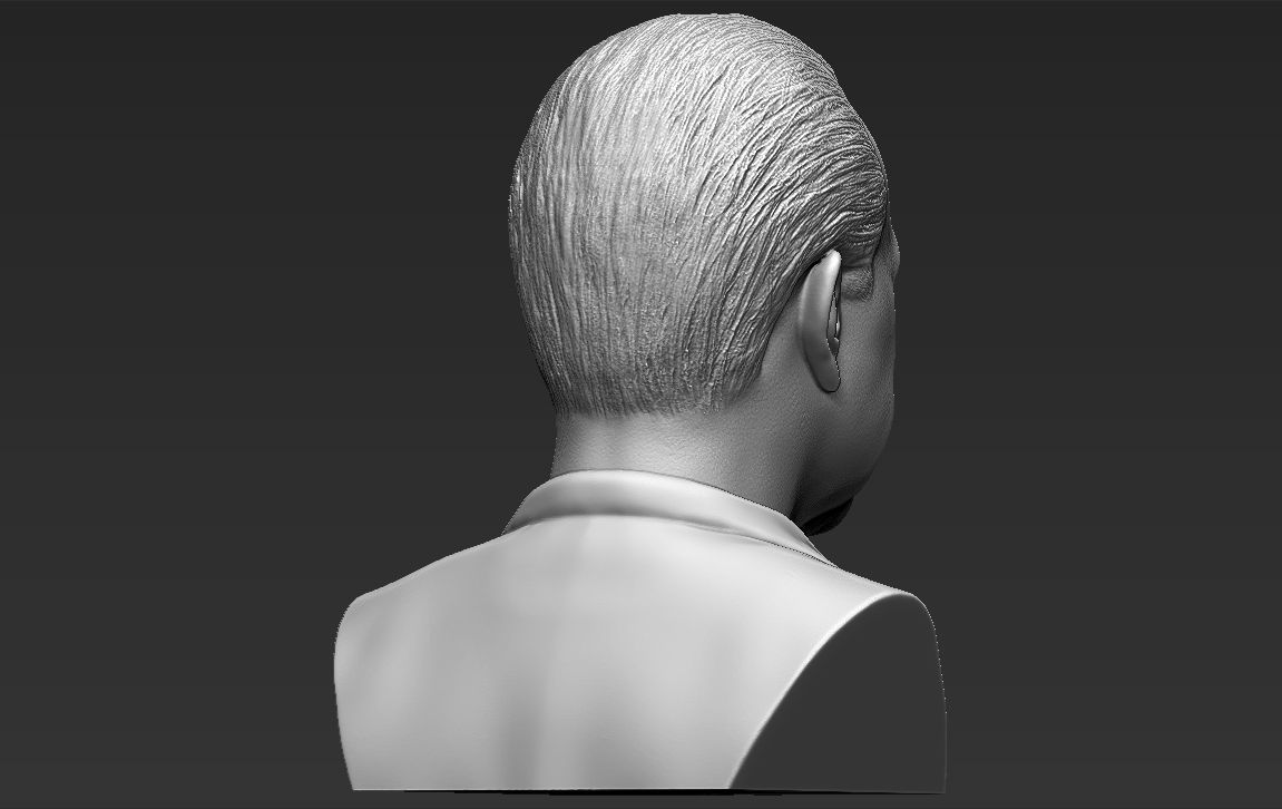 Richard Nixon bust ready for full color 3D printing 3D print model_32