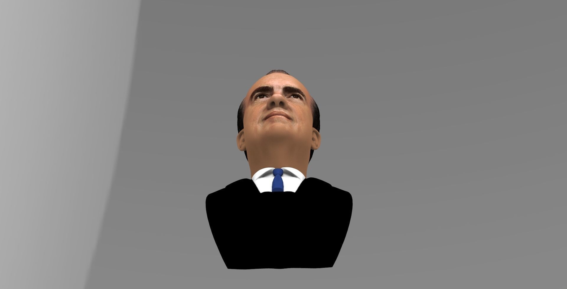 Richard Nixon bust ready for full color 3D printing 3D print model_16