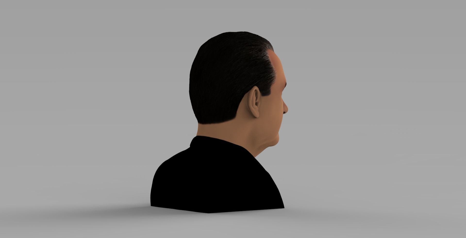 Richard Nixon bust ready for full color 3D printing 3D print model_6