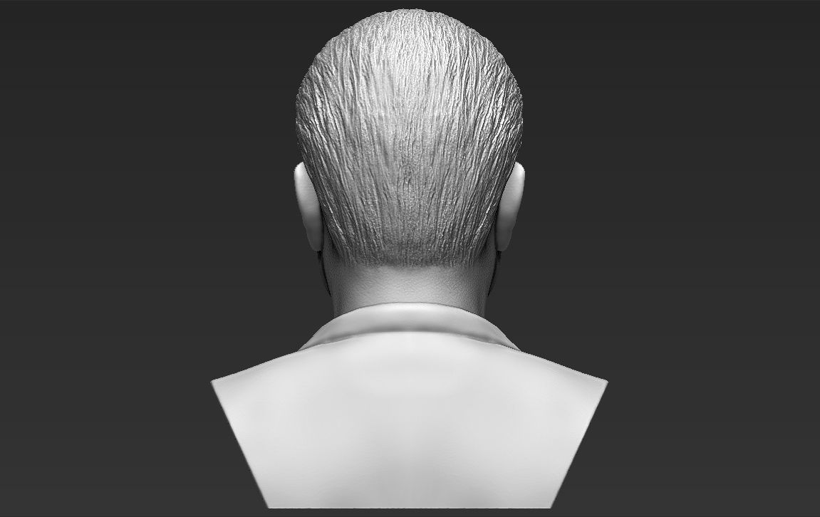 Richard Nixon bust ready for full color 3D printing 3D print model_31