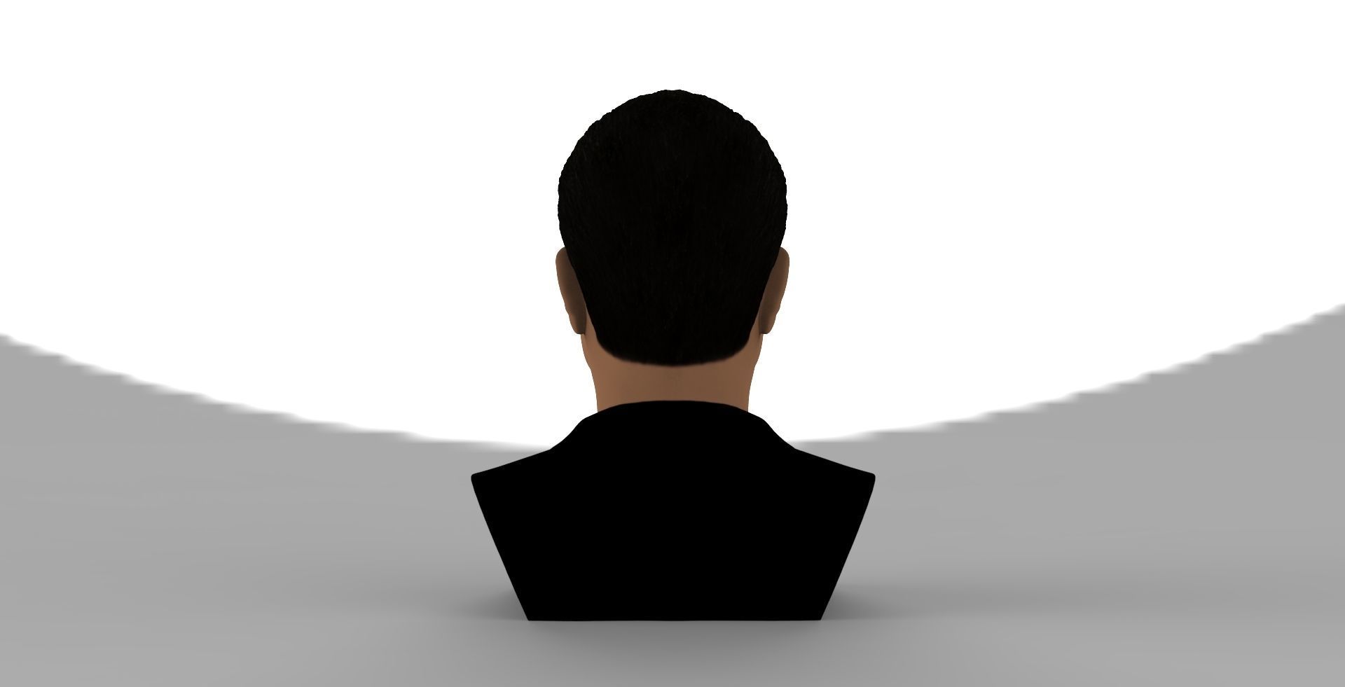 Richard Nixon bust ready for full color 3D printing 3D print model_5