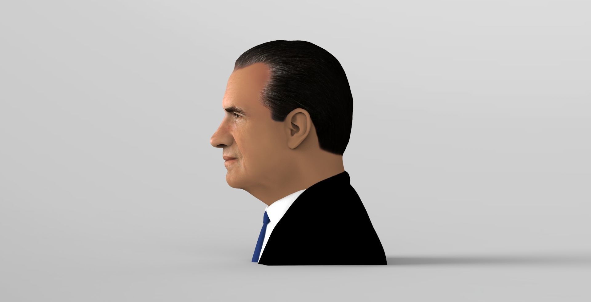 Richard Nixon bust ready for full color 3D printing 3D print model_3
