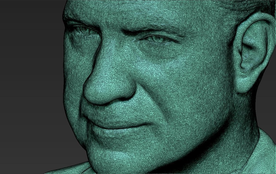 Richard Nixon bust ready for full color 3D printing 3D print model_52
