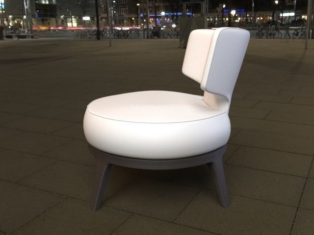 Drop by Flexform Mood 3D model_3