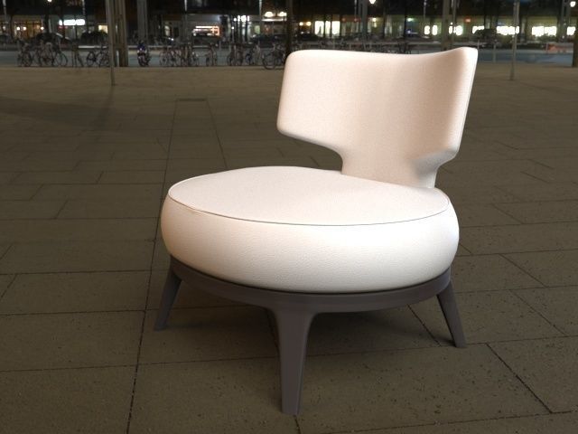 Drop by Flexform Mood 3D model_2