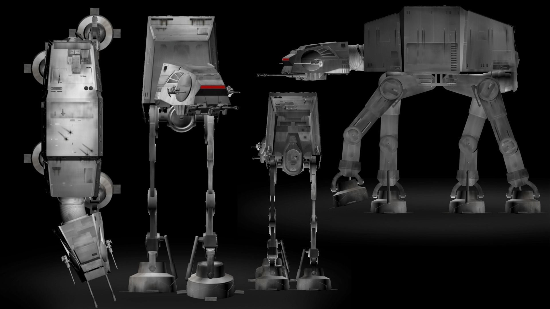 Star Wars Imperial AT-AT Walker Free 3D model_5
