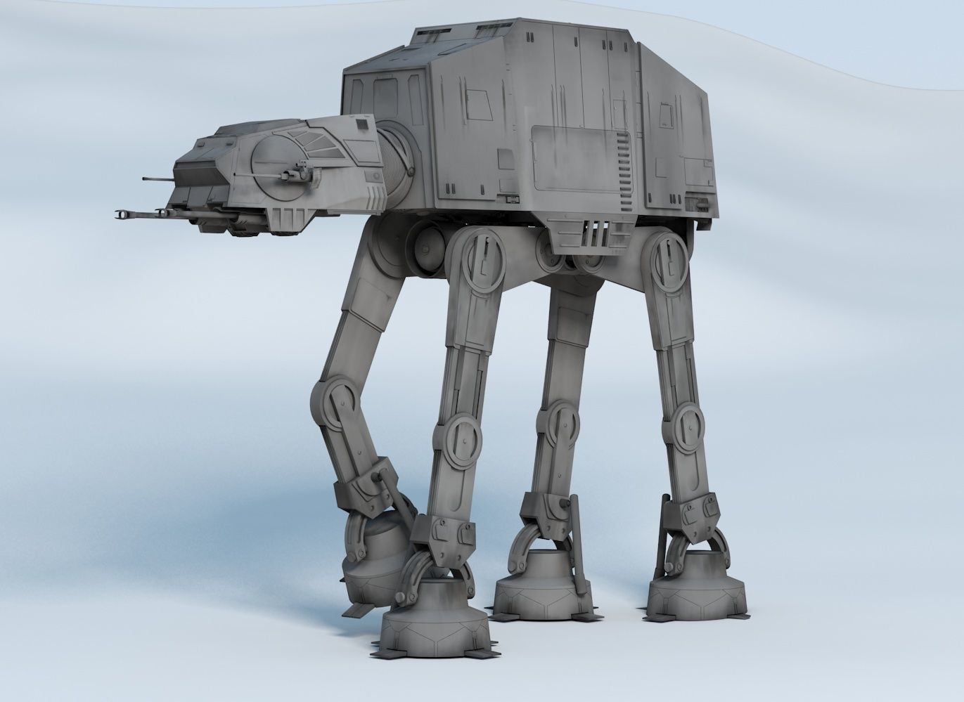 Star Wars Imperial AT-AT Walker Free 3D model_8