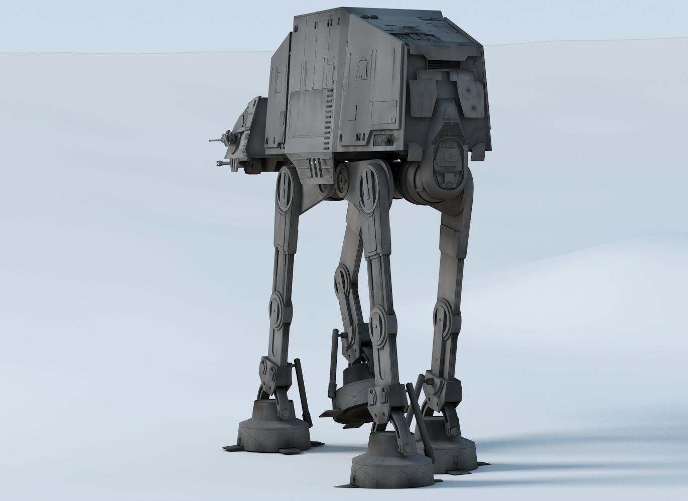 Star Wars Imperial AT-AT Walker Free 3D model_10