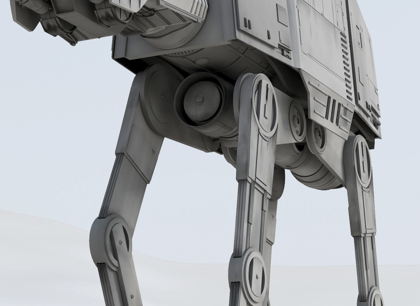 Star Wars Imperial AT-AT Walker Free 3D model_11