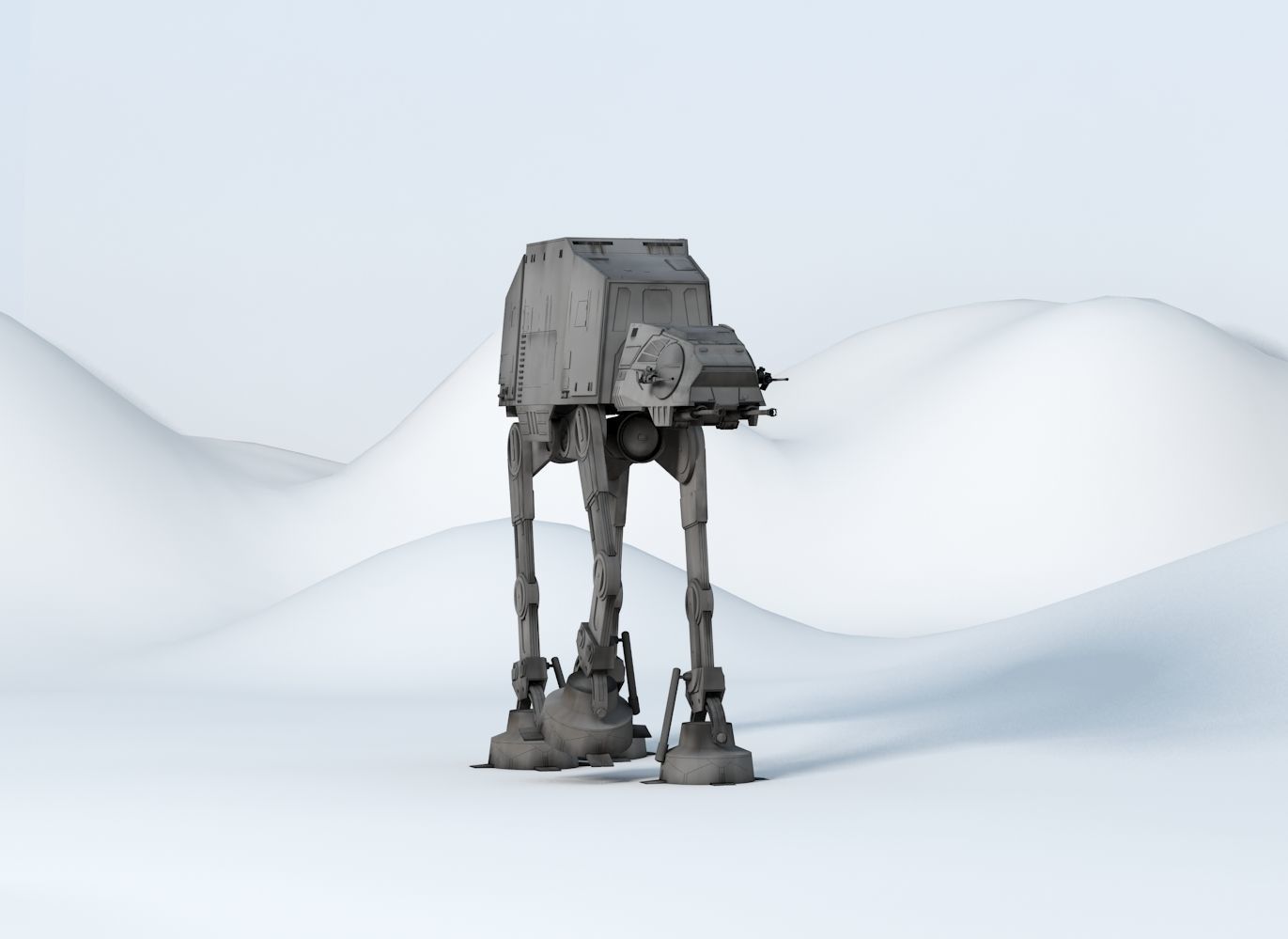 Star Wars Imperial AT-AT Walker Free 3D model_12