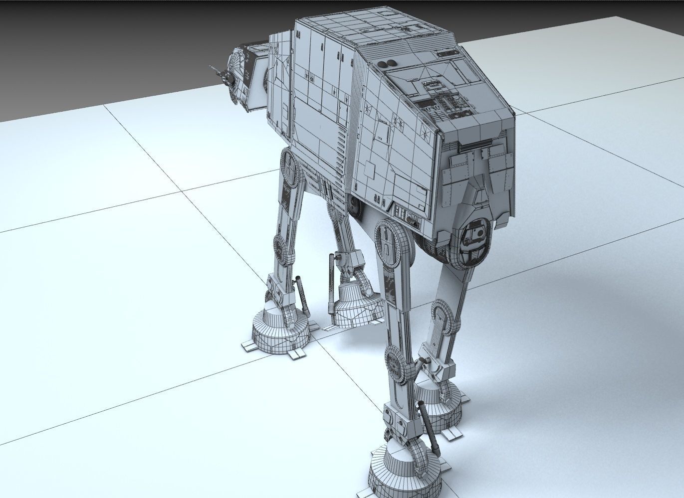 Star Wars Imperial AT-AT Walker Free 3D model_16