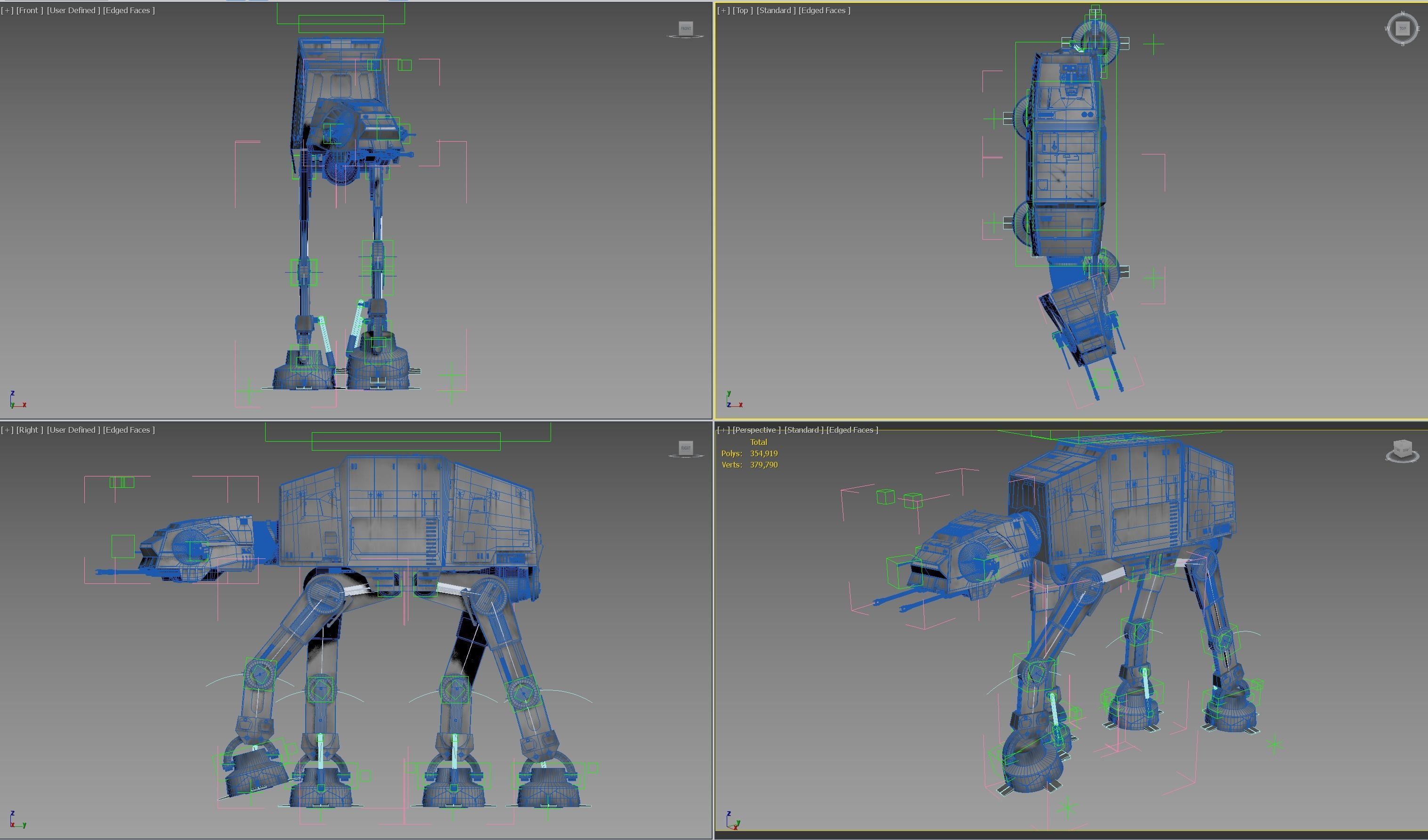 Star Wars Imperial AT-AT Walker Free 3D model_6