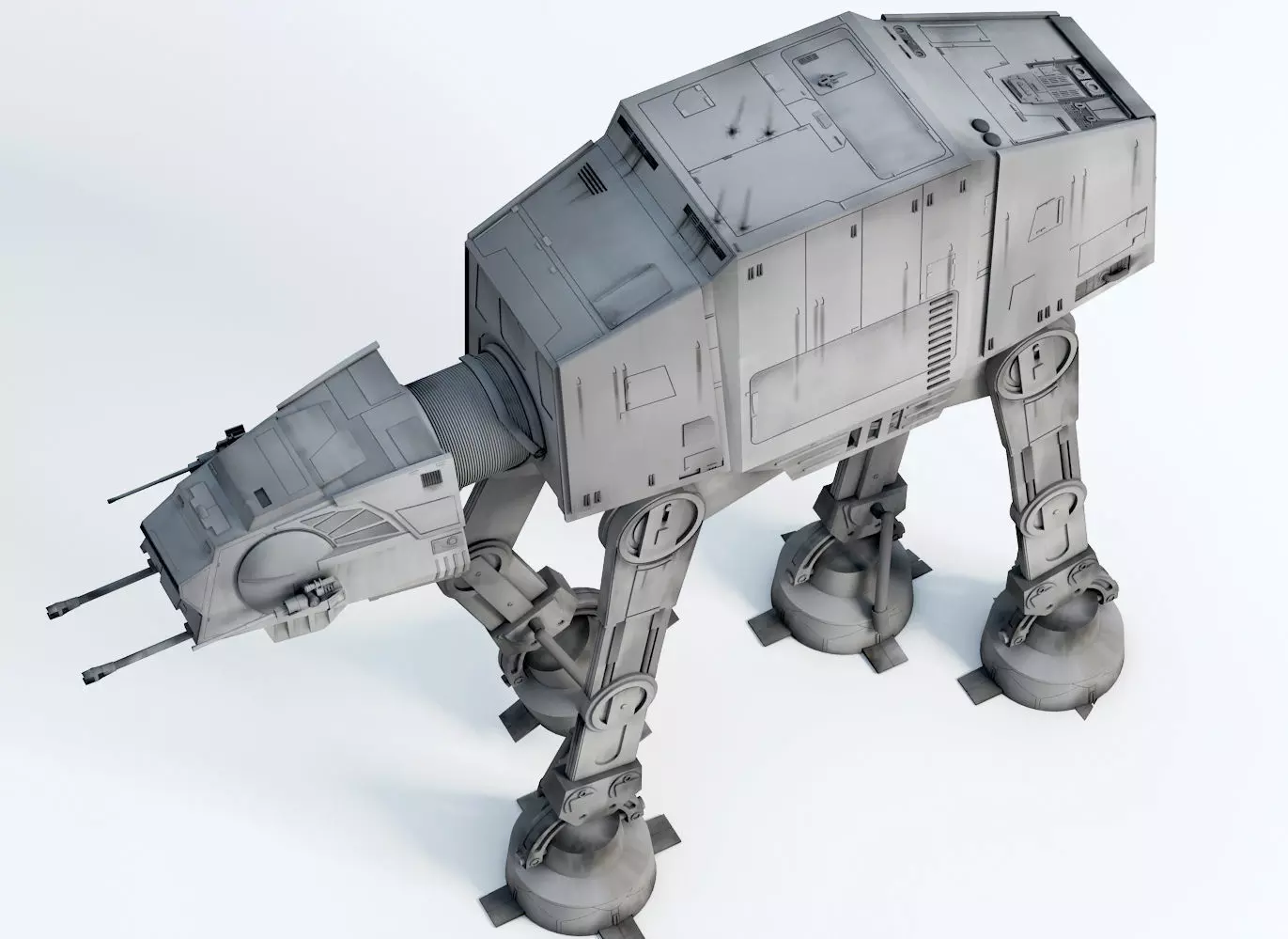 Star Wars Imperial AT-AT Walker Free 3D model_0