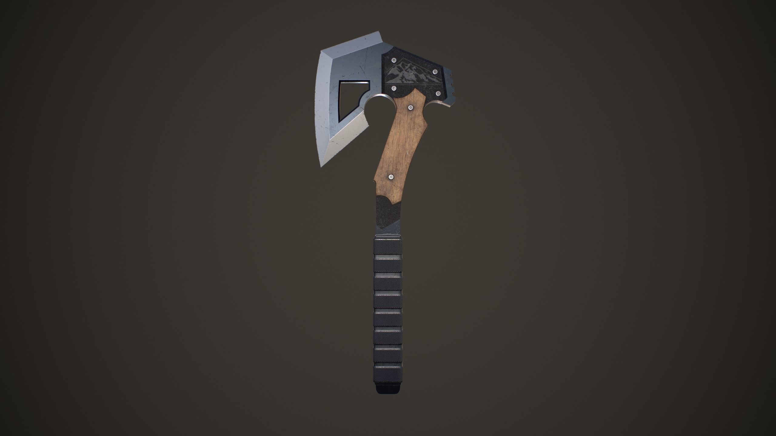 Survival Hatchet Low-poly 3D model_0