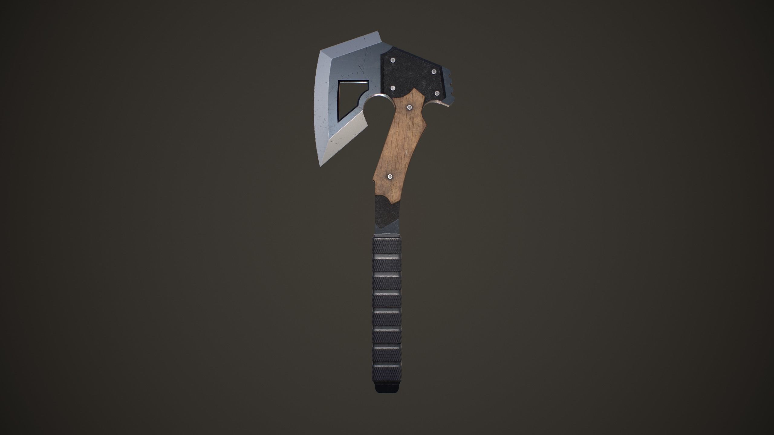 Survival Hatchet Low-poly 3D model_9