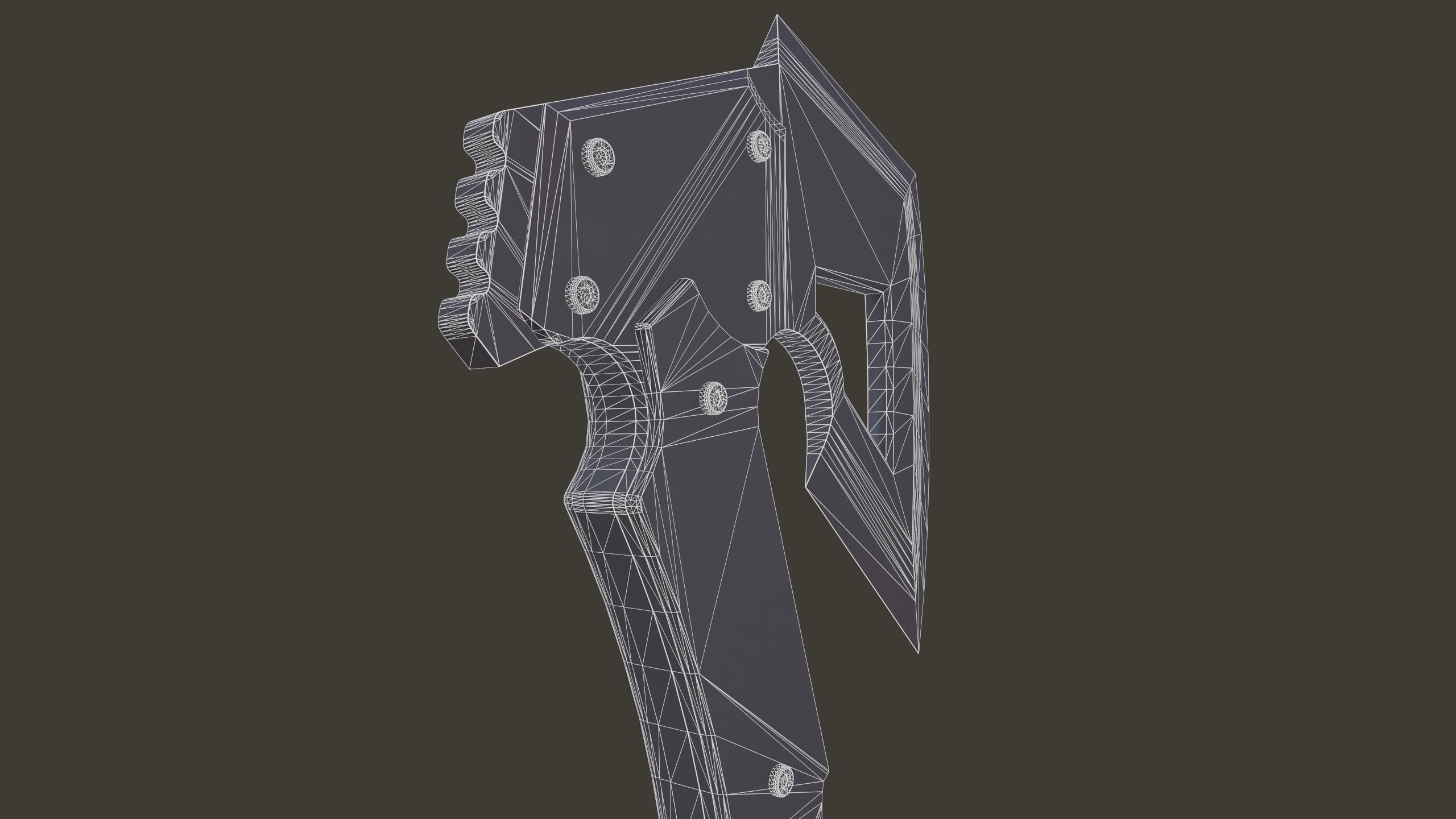 Survival Hatchet Low-poly 3D model_17