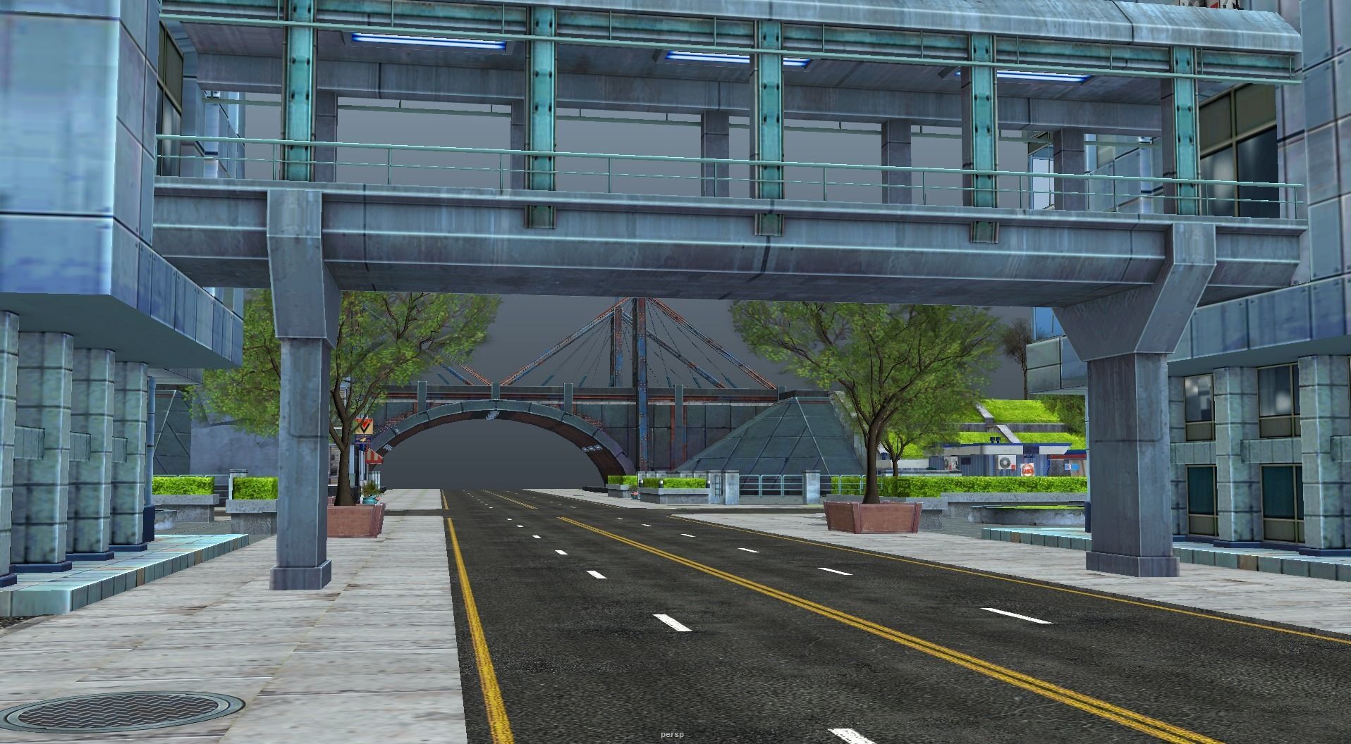 City Buildings and Props Pack - low poly Low-poly 3D model_20