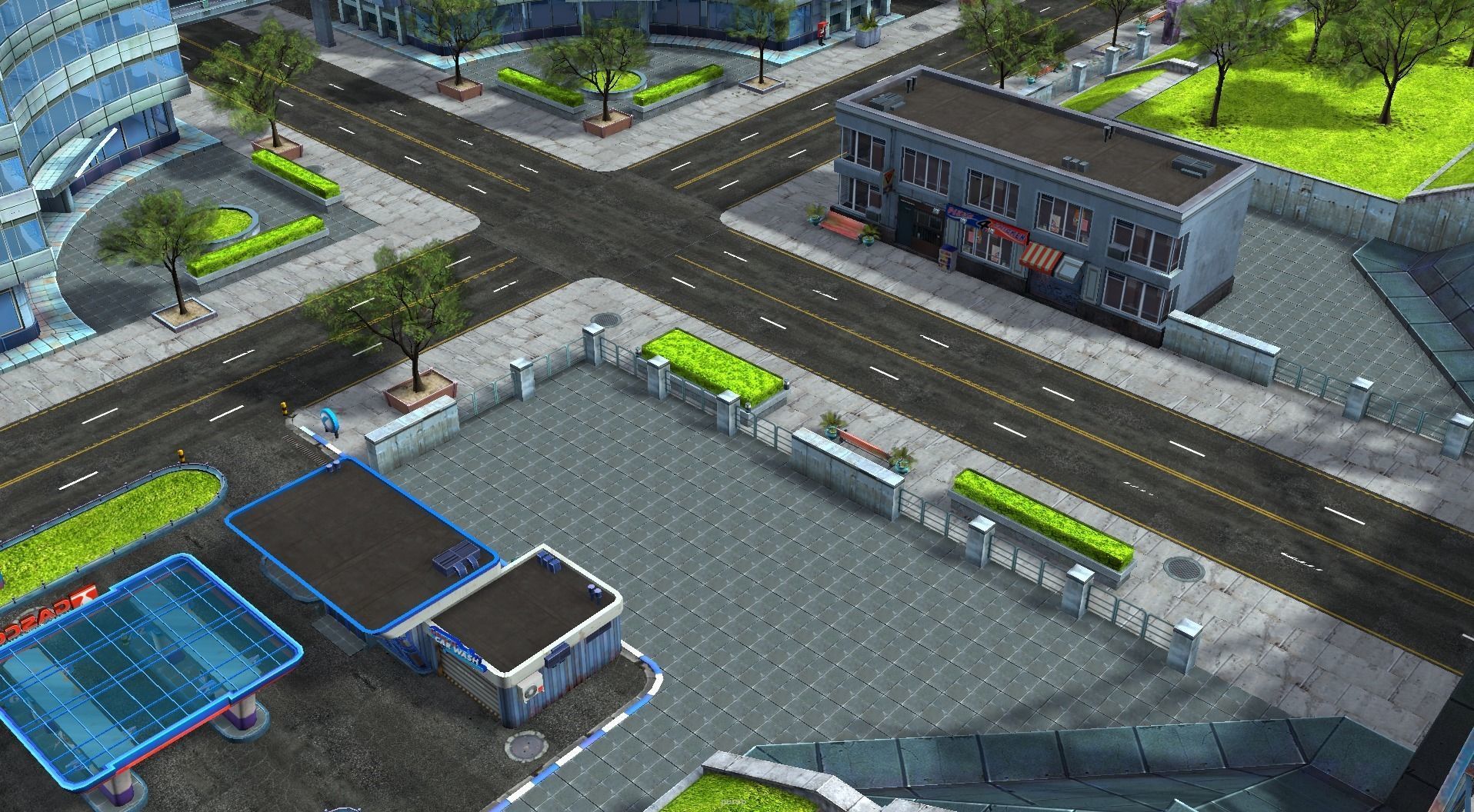 City Buildings and Props Pack - low poly Low-poly 3D model_24