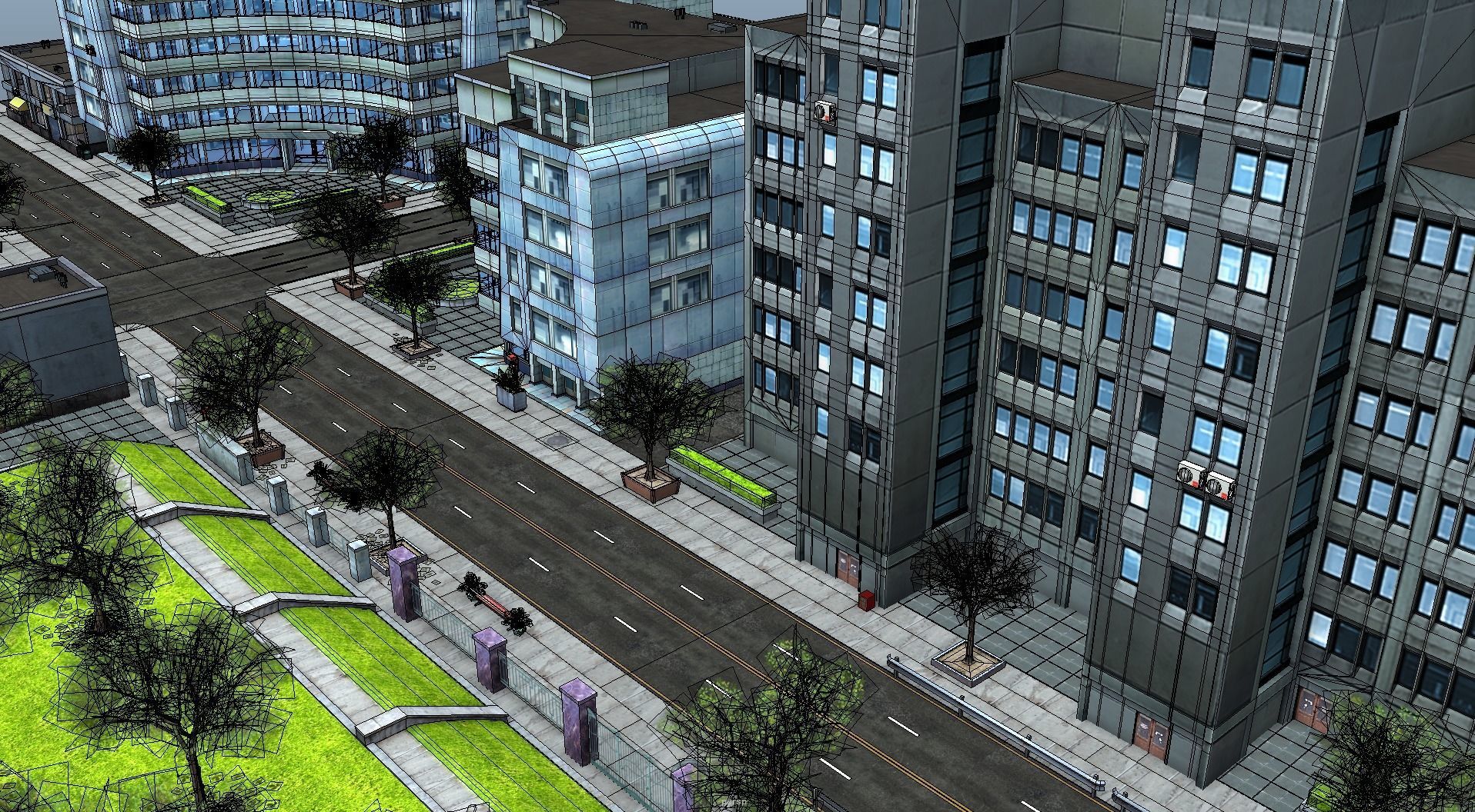 City Buildings and Props Pack - low poly Low-poly 3D model_25