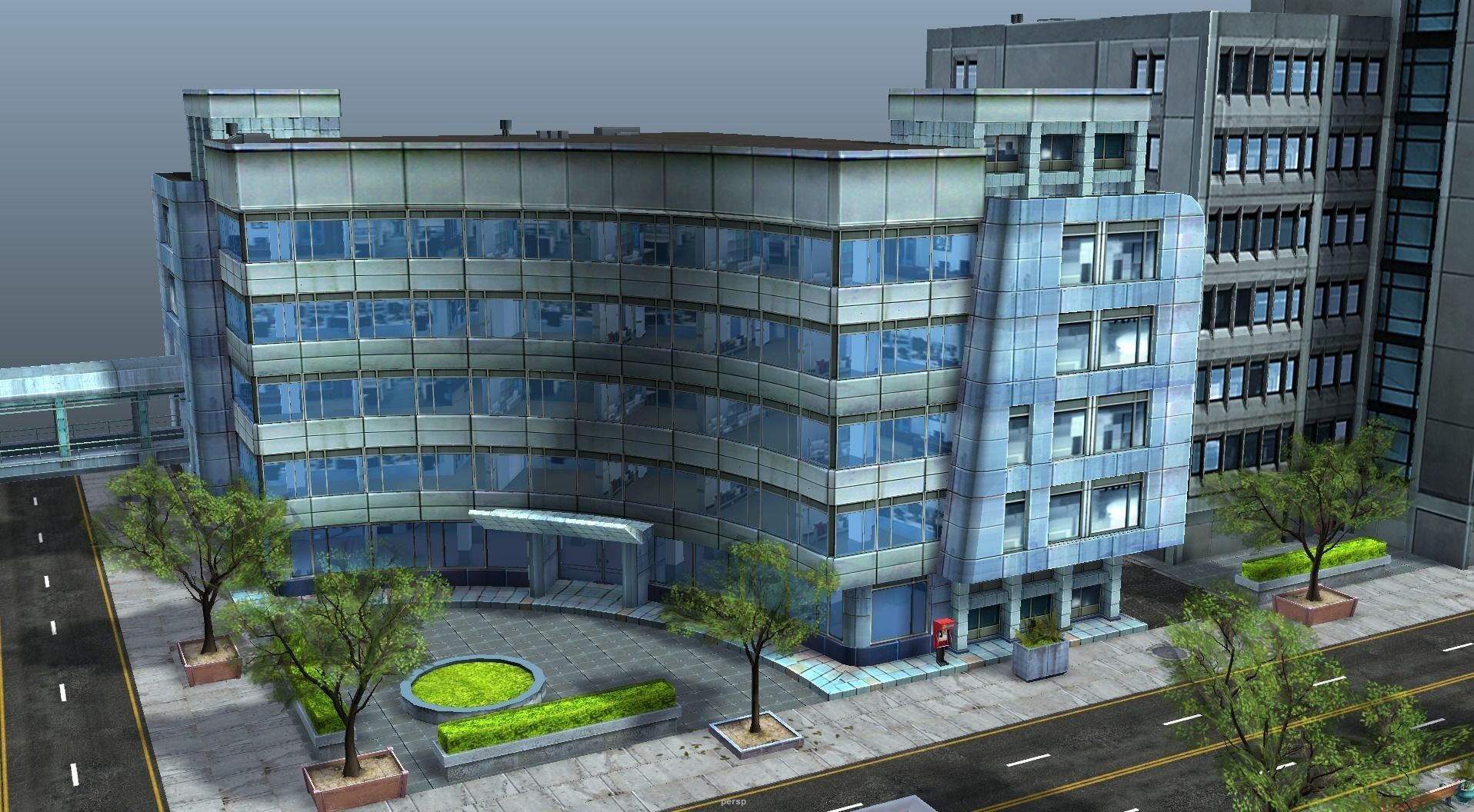 City Buildings and Props Pack - low poly Low-poly 3D model_9